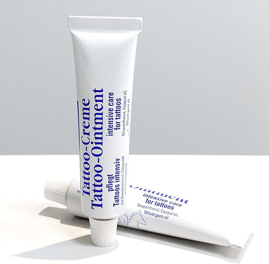 , 2 X Crema per Tatuaggi, 25 Ml Con Olio Di Cajeput