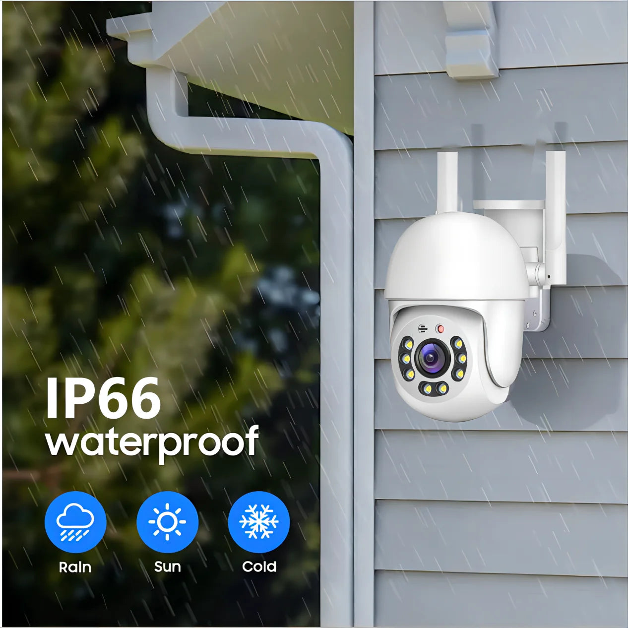 Tuya 4MP PTZ WIFI Network Camera Security Protection Outdoor IP66 Waterproof 5G Dual-Band Camera Home Video Surveillance