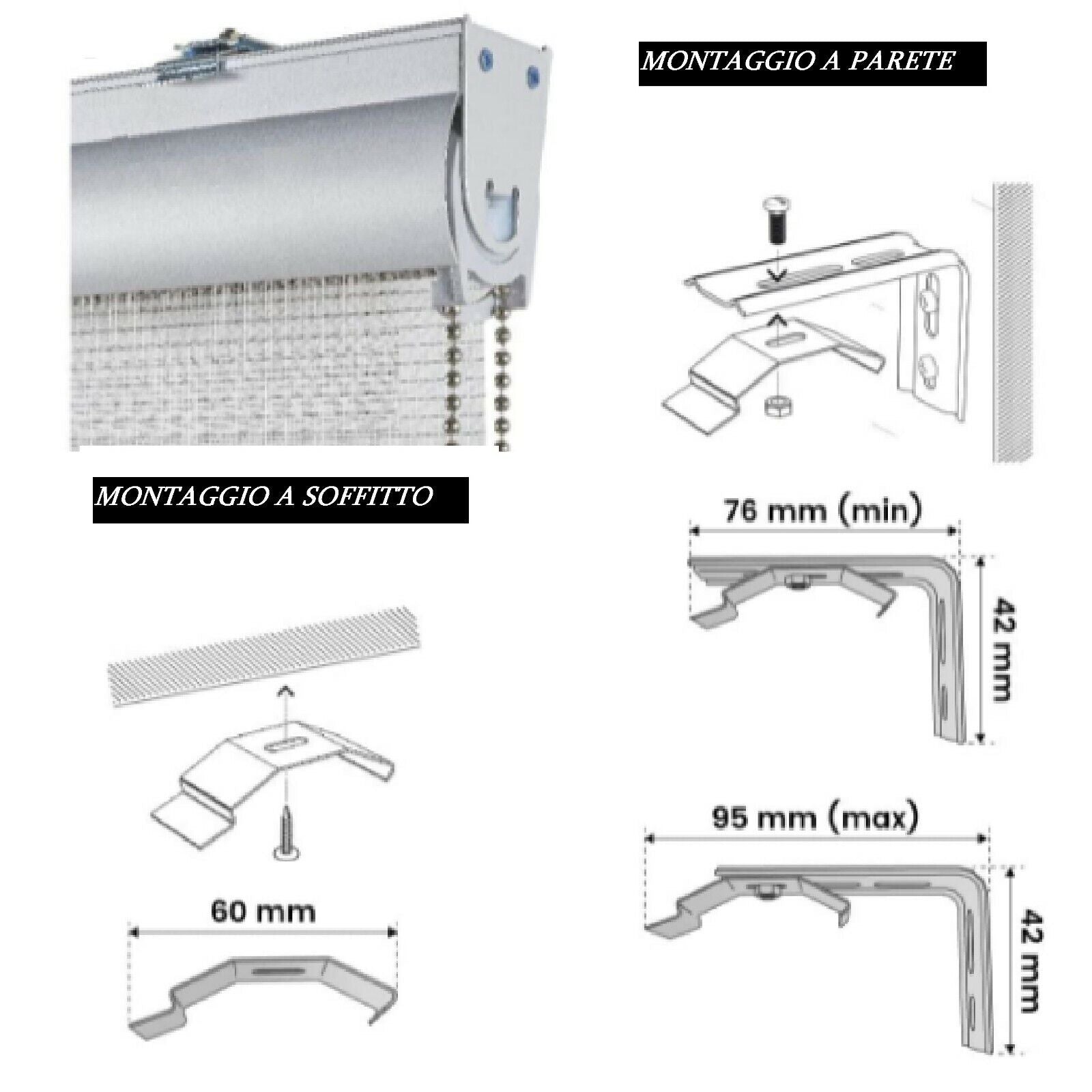 TENDA a RULLO DAY E NIGHT GIORNO E NOTTE COPRENTE COMANDO CATENELLA LINEA ORO