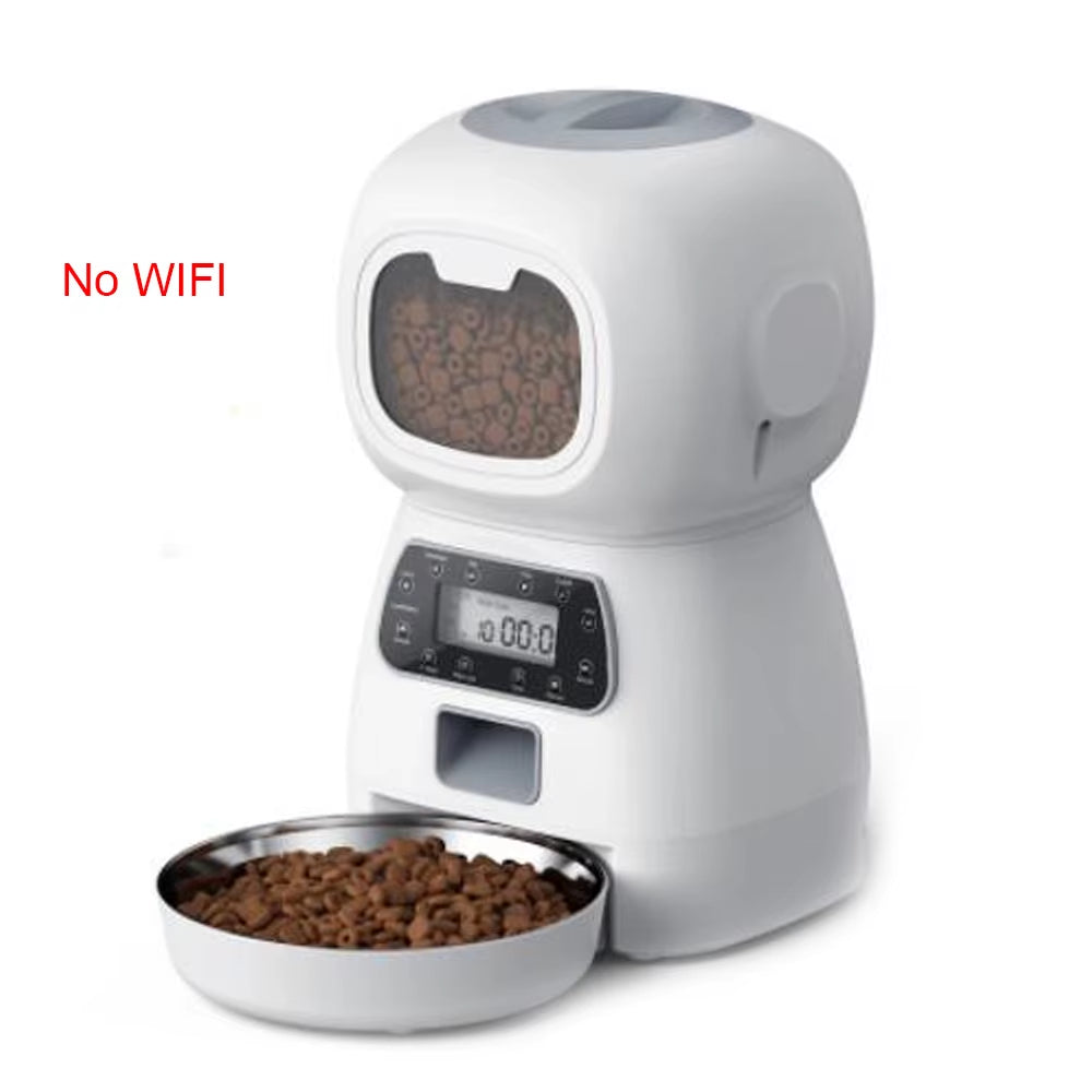 Tuya Smart APP Pet Feeder Cat and Dog Food Automatic Dispenser Suitable for Small and Medium-Sized Cats and Dogs Remote Feeding