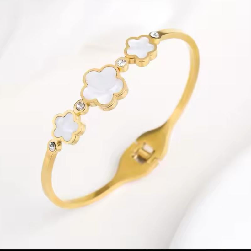 Stainless-Steel Gold-Filled Trending Bangles - Waterproof and Non-Tarnish