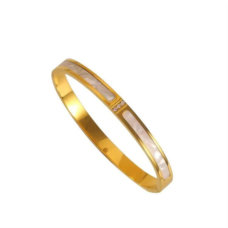 Stainless-Steel Gold-Filled Trending Bangles - Waterproof and Non-Tarnish