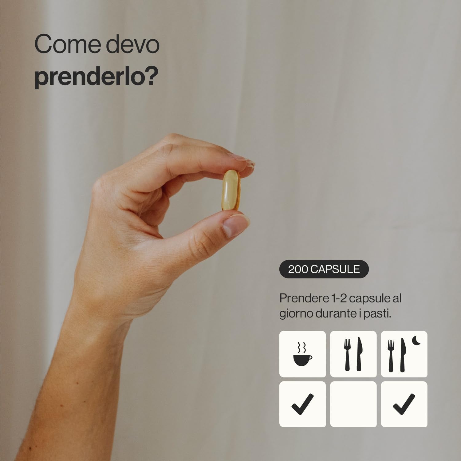 Omega 3, Olio Di Pesce Omega3 2000Mg Ad Alto Dosaggio Con 700 Mg EPA E 500 Mg DHA per Porzione, 200 Capsule Softgel - Acidi Grassi EPA DHA