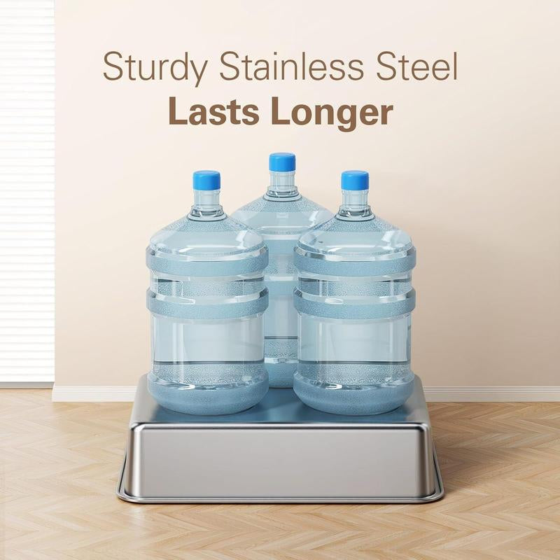 Stainless Steel Litter Box with Lid, XL Cat Litter Box High Sides, Anti-Urine Leakage Metal Litter Box Extra Large for Big Kitty, Multiple Cats, Never Absorbs Odors, Non-Stick, Easy Clean