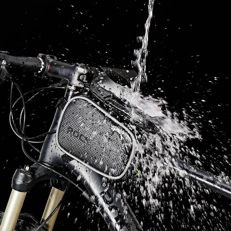Cycling Bike Top Tube Bag Rainproof MTB Bicycle Frame Front Head Cell Phone Touch Screen Bag Pannier Bike Accessories