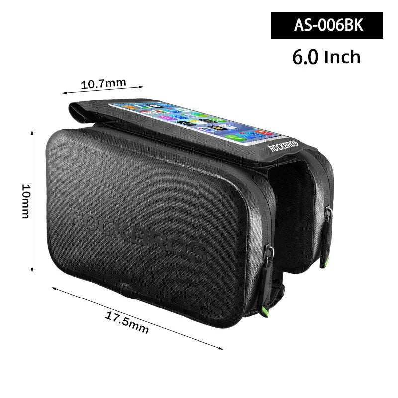 Cycling Bike Top Tube Bag Rainproof MTB Bicycle Frame Front Head Cell Phone Touch Screen Bag Pannier Bike Accessories