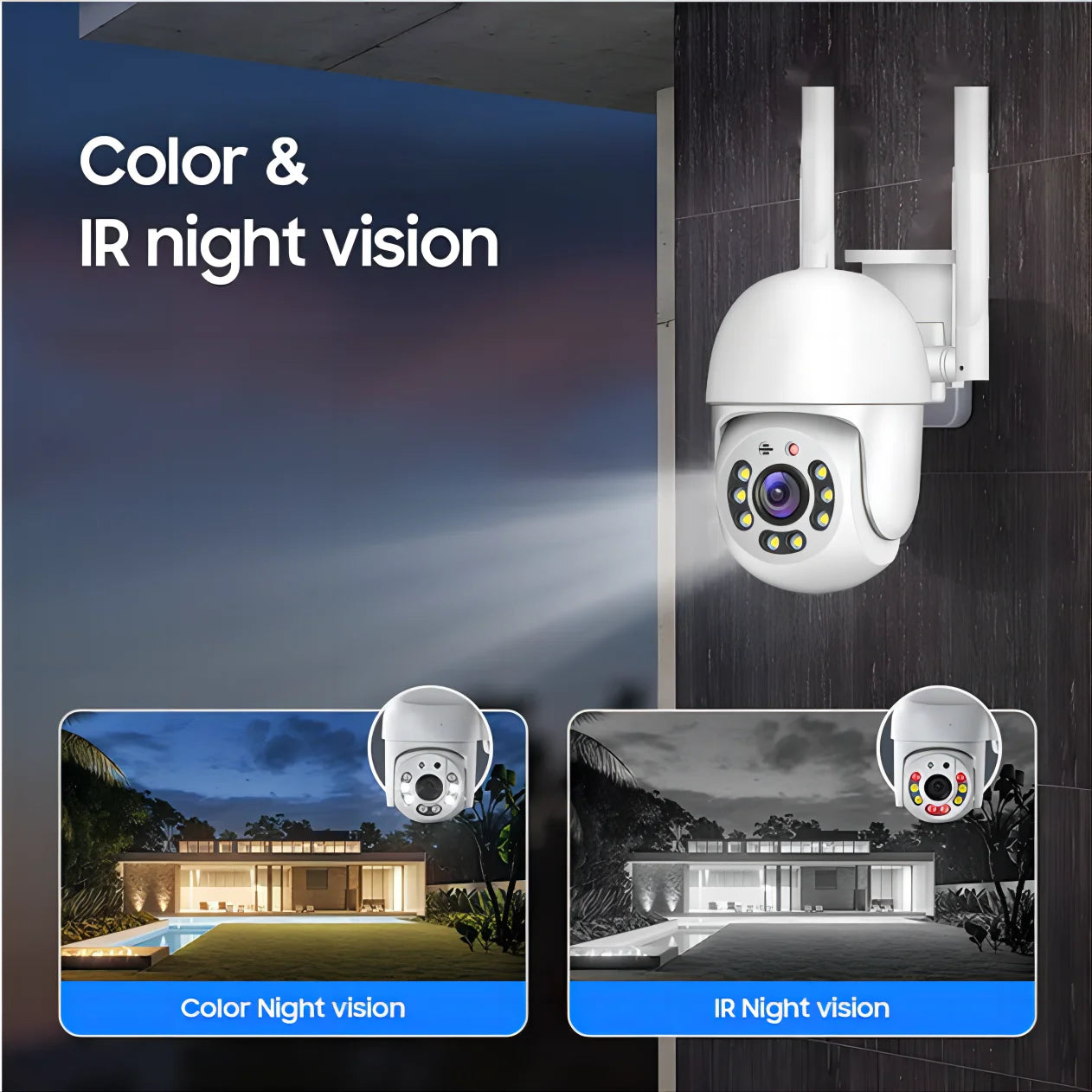 Tuya 4MP PTZ WIFI Network Camera Security Protection Outdoor IP66 Waterproof 5G Dual-Band Camera Home Video Surveillance