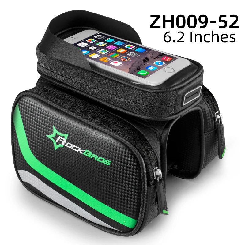 Cycling Bike Top Tube Bag Rainproof MTB Bicycle Frame Front Head Cell Phone Touch Screen Bag Pannier Bike Accessories