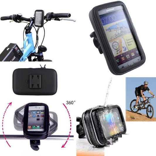 PORTA CELLULARE SUPPORTO BICI MOTO CUSTODIA IMPERMEABILE SMARTPHONE 6" 6 POLLICI