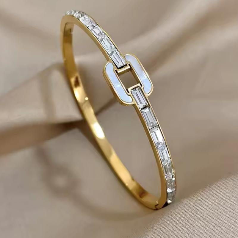 Stainless-Steel Gold-Filled Trending Bangles - Waterproof and Non-Tarnish