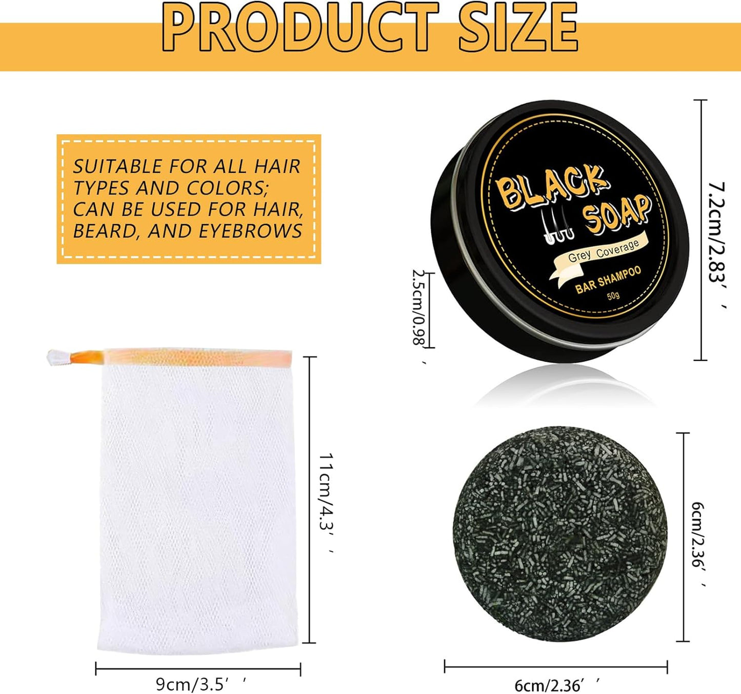 Shampoo Bar,Shampoo per Capelli Grigi, Shampoo per Capelli Grigi Inverso,Copertura Capelli Grigi,Soap Cover Bar Shampoo,Coprente Capelli Bianchi,Shampoo Saponetta