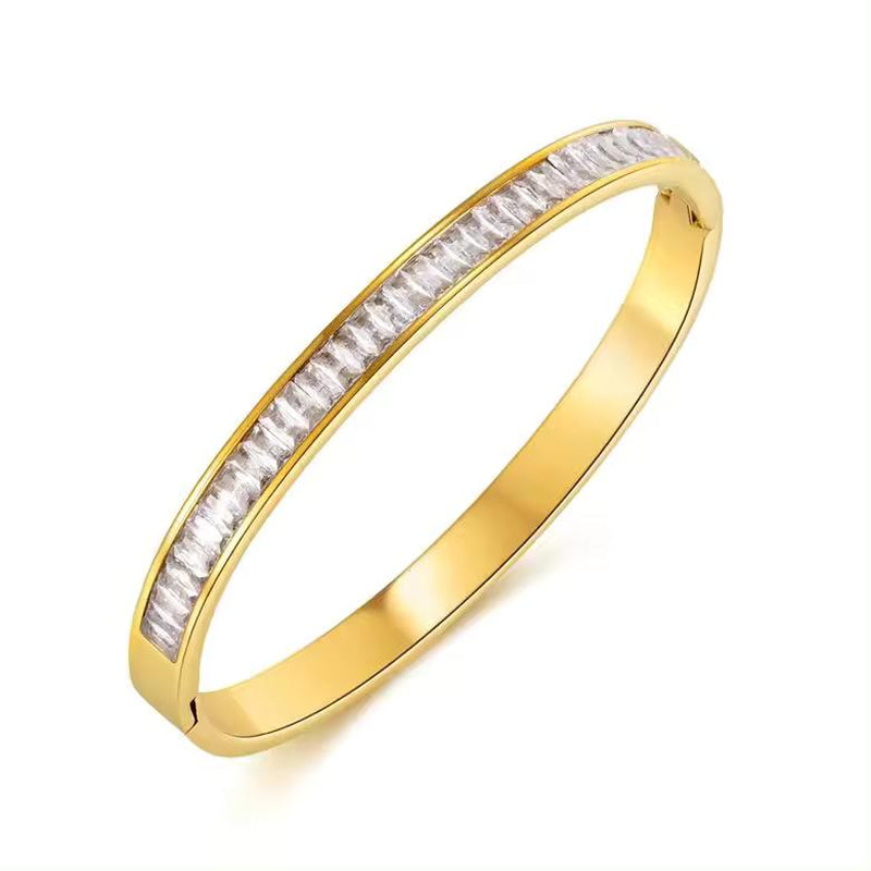 Stainless-Steel Gold-Filled Trending Bangles - Waterproof and Non-Tarnish