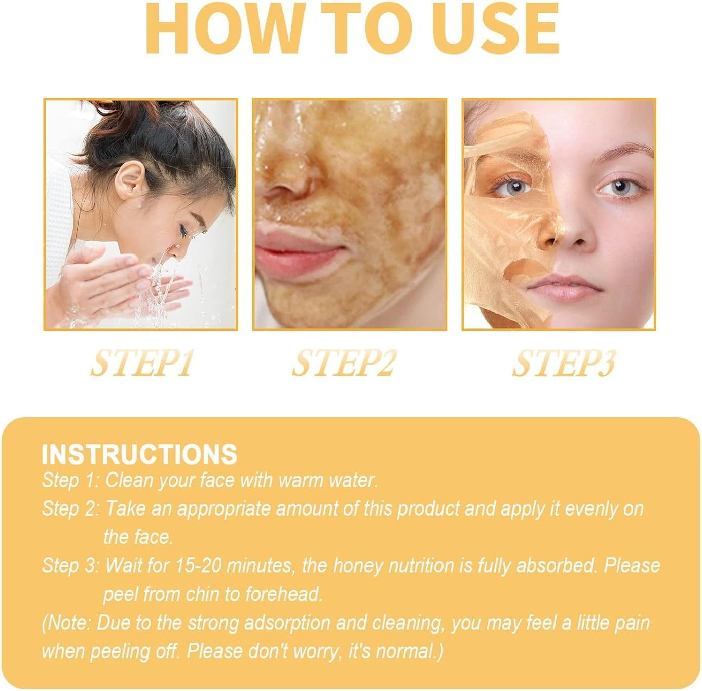 Glow Tulip Honey Tearing Mask, 60G Honey Tearing Mask Glow Tulip, Glow Tips Honey Tearing Mask, Honey Tearing Mask Tulip, Glow Tulip Honey Mask