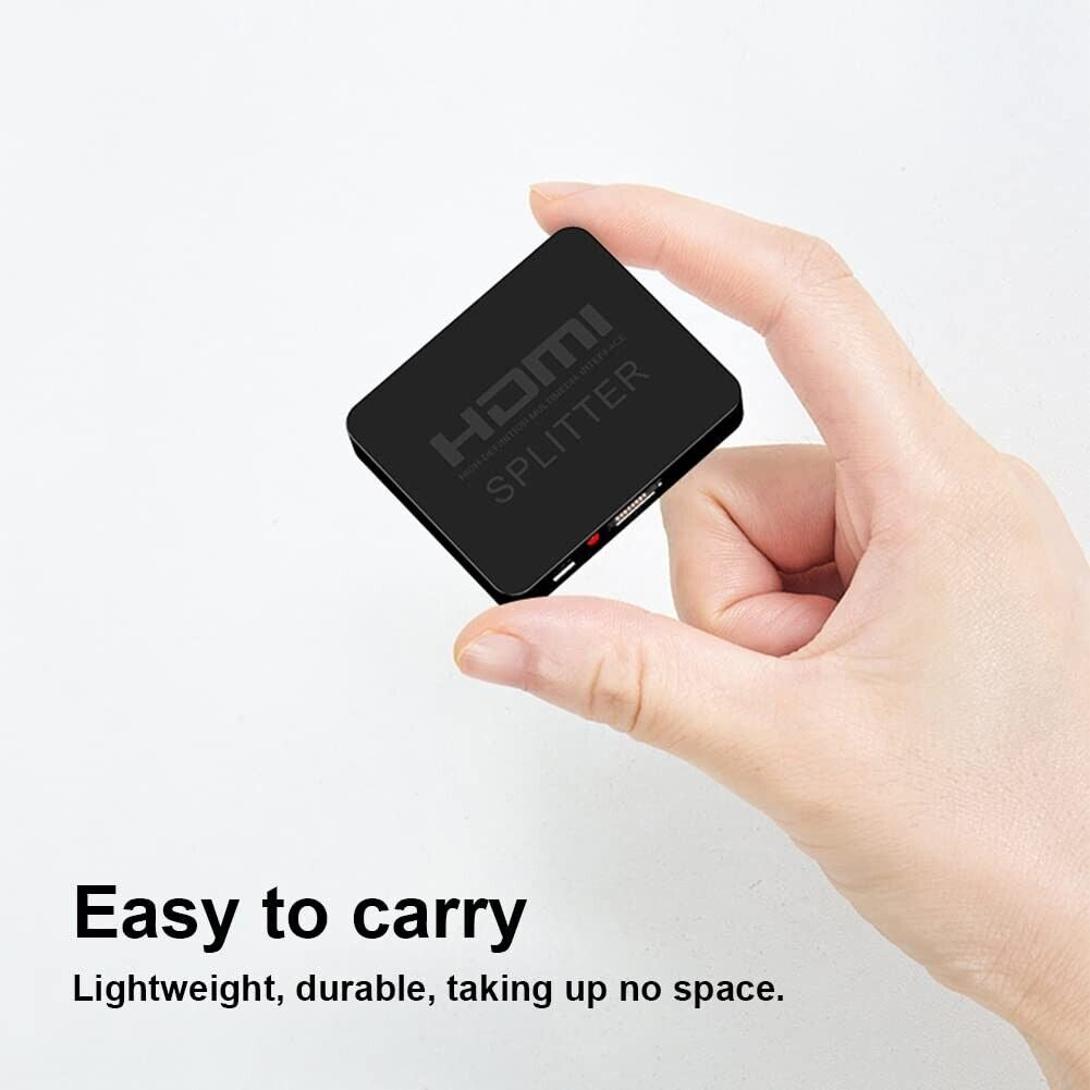 Splitter HDMI 1 in 2 Out, 1080P Full HD 3D 4K HDMI Splitter Con Cavo Di