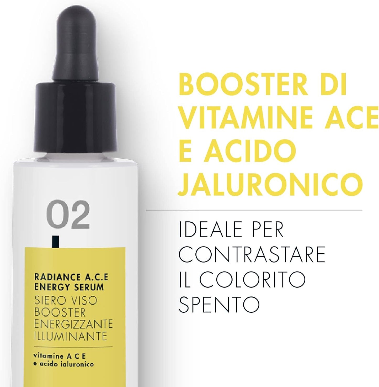 Siero Vitamina C Viso Acido Ialuronico - Siero Viso Antirughe Idratante Illuminante - Siero anti Imperfezioni Antimacchia Giorno E Notte Uomo E Donna- 30Ml