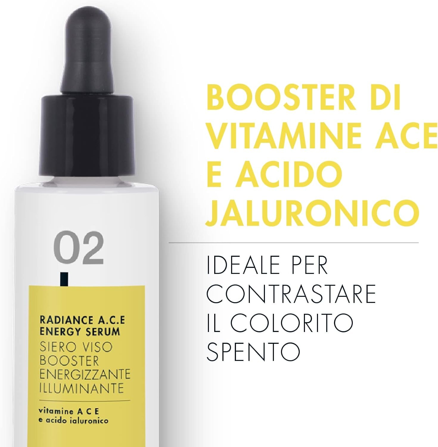 Siero Vitamina C Viso Acido Ialuronico - Siero Viso Antirughe Idratante Illuminante - Siero anti Imperfezioni Antimacchia Giorno E Notte Uomo E Donna- 30Ml