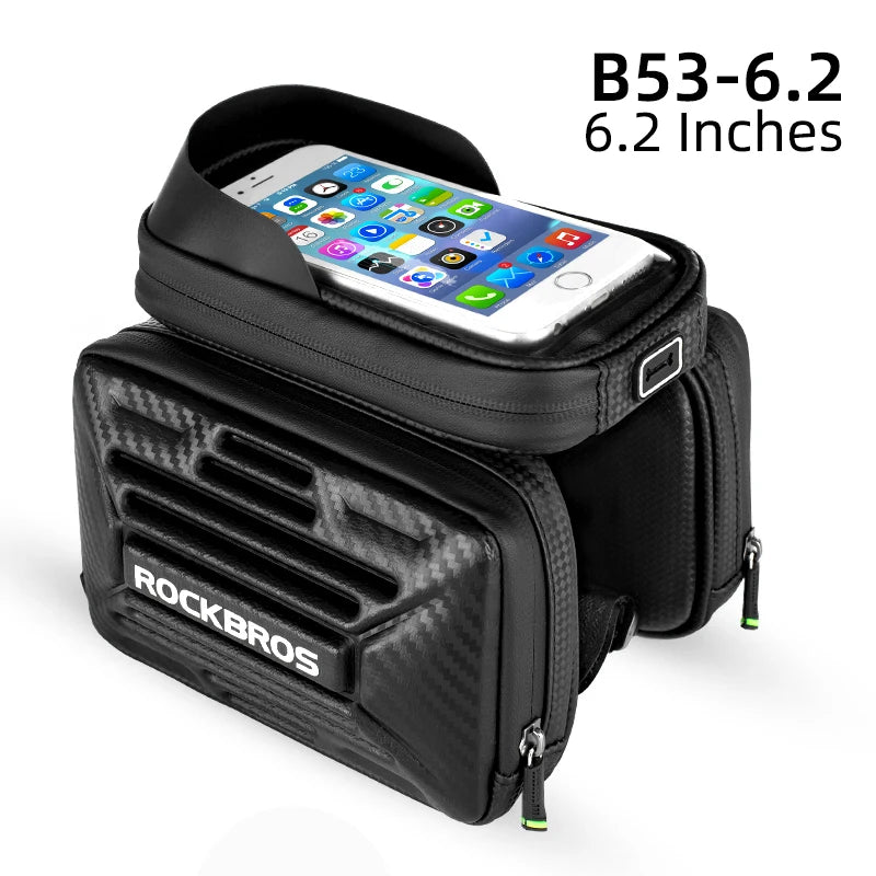 Cycling Bike Top Tube Bag Rainproof MTB Bicycle Frame Front Head Cell Phone Touch Screen Bag Pannier Bike Accessories
