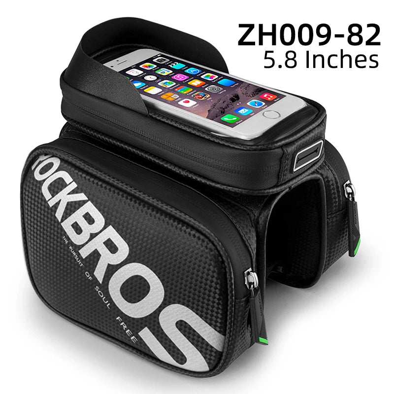 Cycling Bike Top Tube Bag Rainproof MTB Bicycle Frame Front Head Cell Phone Touch Screen Bag Pannier Bike Accessories